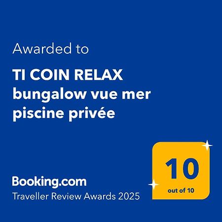 TI COIN RELAX bungalow vue mer piscine privée Saint-Francois  Extérieur photo
