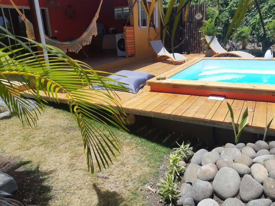 TI COIN RELAX bungalow vue mer piscine privée Saint-Francois  Extérieur photo